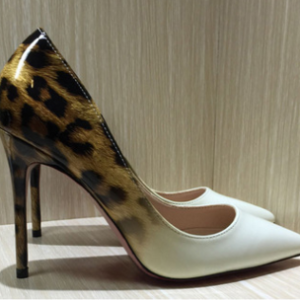 Color Matching Leopard Fashion High Heels