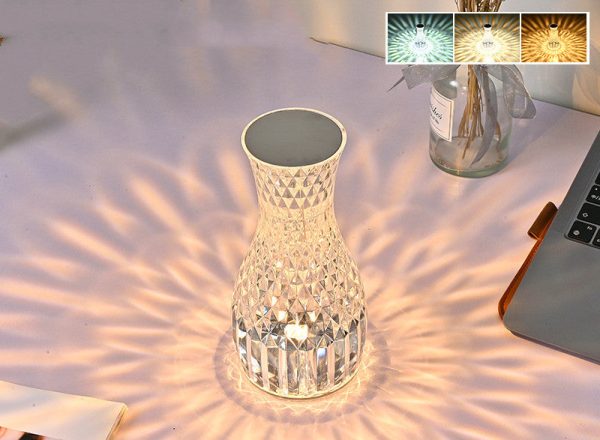 Vase Shape Atmosphere Crystal Lamp