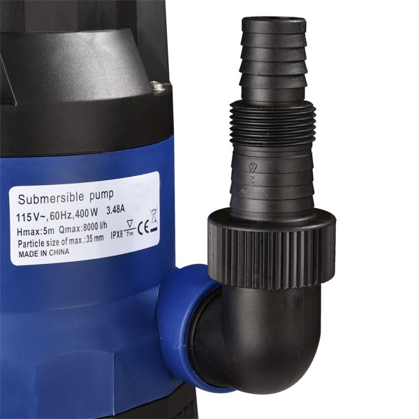 Submersible Dirty Water Pump W/ Float, 1/2Hp