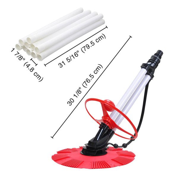 Inground Automatic Swimming Pool Cleaner Vacuum Red