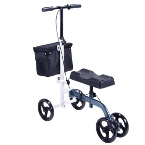 Steerable Knee Scooter Walker W/ Basket & Brake