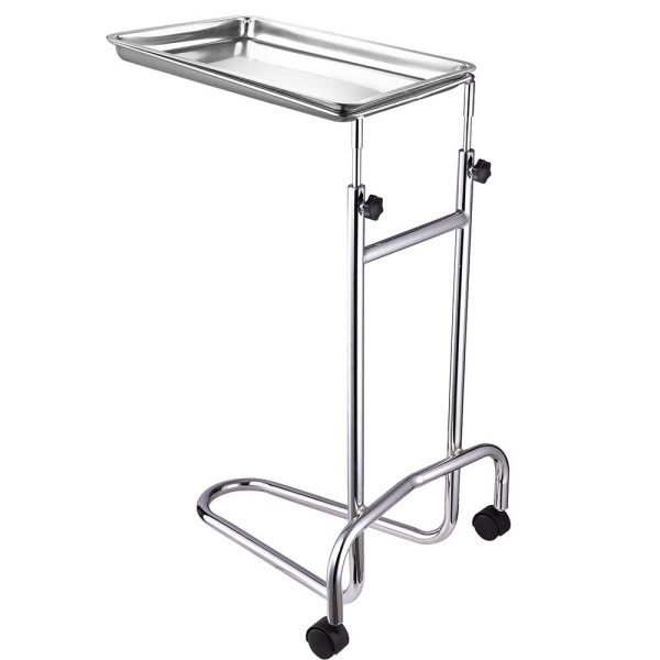 Mayo Instrument Stand With Removable Tray Double Post