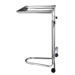 Mayo Instrument Stand With Removable Tray Double Post