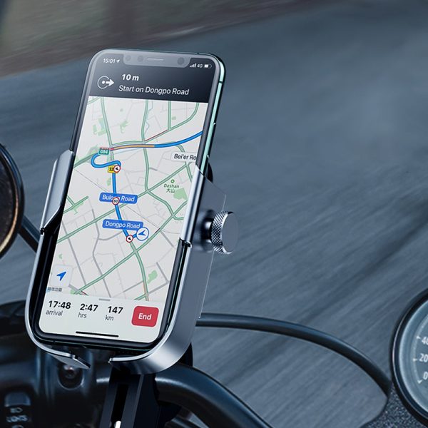 Premium Motorcycle Cell Phone Holder Handlebar Mount