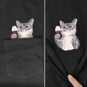 One Fxxx Cat Pocket Tshirt