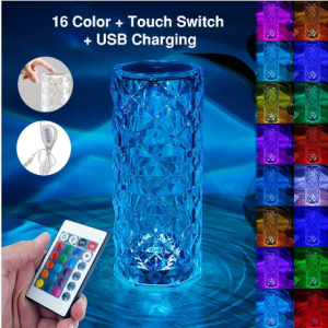 Creative Crystal Diamond Acrylic Table Lamp Rechargeable