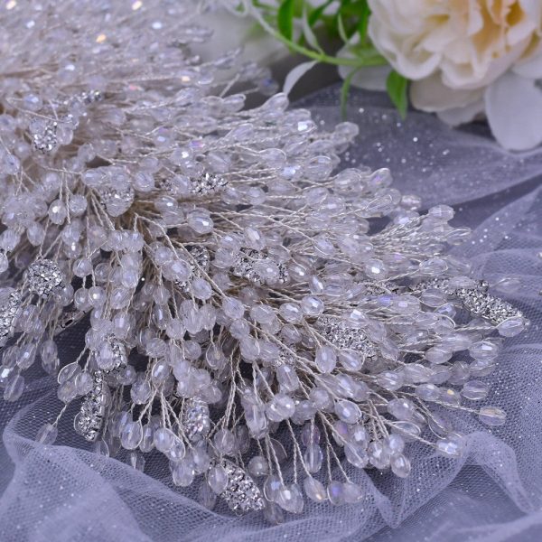 Crystal Rhinestone Multi-Level Bridal Headband