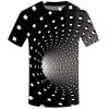 3D Swirl Print T-Shirt