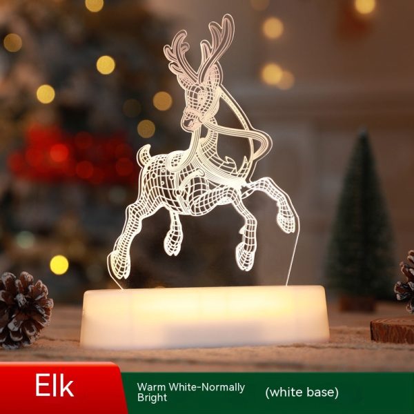 Christmas Decoration 3D Lamp Acrylic Led Night Lights