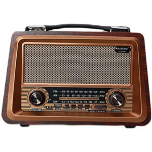 Wooden Retro Radio Wireless Bluetooth Speaker