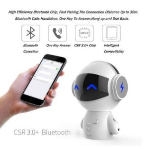 Fruitron Cute Mini Robot Speaker Bluetooth