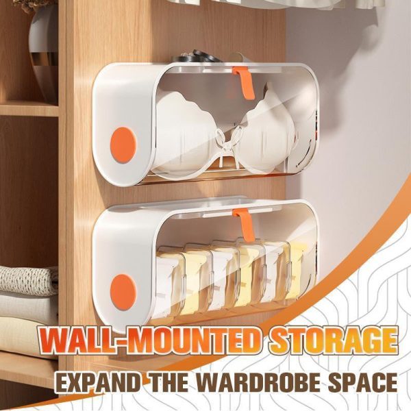 Wall-Mounted Storage Box For Socks And Underwear