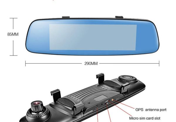 1080P Hd 8 Inch 4G Cloud Android Rear View Mirror