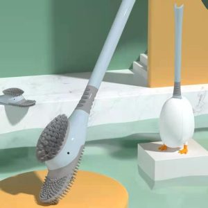 Diving Duck Long Handle Toilet Brush Without Dead Angle