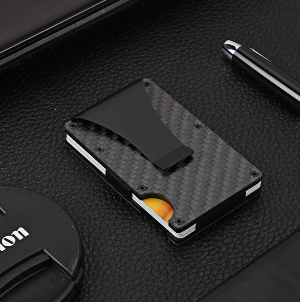 Carbon Fiber Rfid Anti-Magnetic Card Holder Wallet