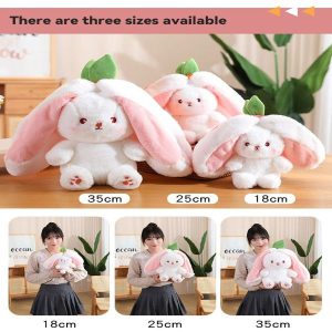 Strawberry Carrot Bunny Plush Toy