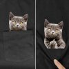 One Fxxx Cat Pocket Tshirt