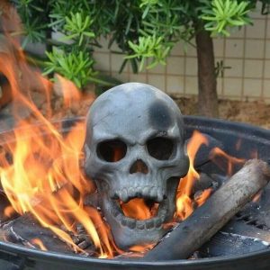 - Terrifying Human Skull Fire Pit