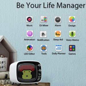 Unique Portable Smart Bluetooth Speaker & Alarm Clock