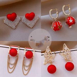 Bowknot Pearl Earrings