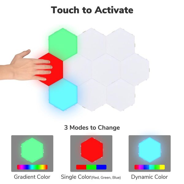 Lifesmart Touch Led Light Kit Wall-Mounted Rgb Set Of 10