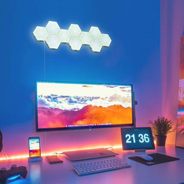 Lifesmart Touch Led Light Kit Wall-Mounted White Set Of 10