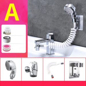 Wash Basin Faucet With External Shower