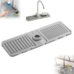 Splashguard Faucet Mat For Kitchen Sink