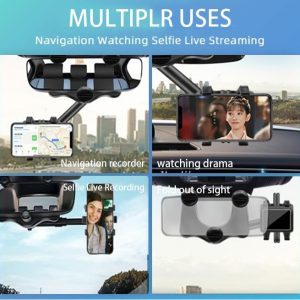 Clearview Phone Holder For Car Rearview Mirror