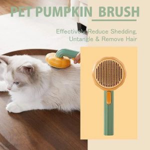 Pumpkin Self Cleaning Cat Brush ( $11.99)