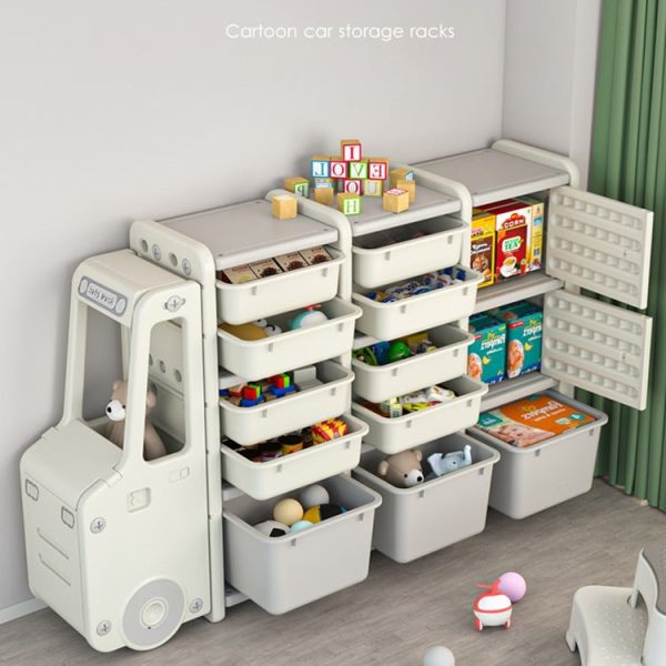 Cartoon Truck Baby Room Storage Cabinet