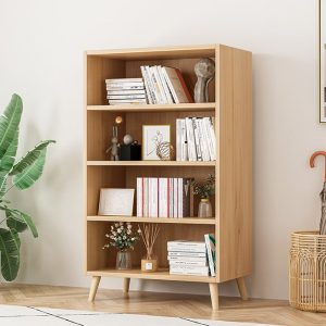 Combination Lattice Solid Wood Storage Cabinet