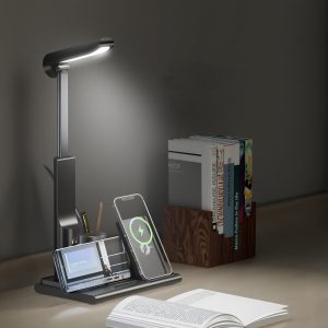 Wireless Charging Desk Lamp Office Desktop Pen Holder