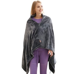 Usb Electric Heated Plush Blanket Shawl