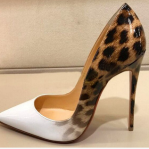 Color Matching Leopard Fashion High Heels