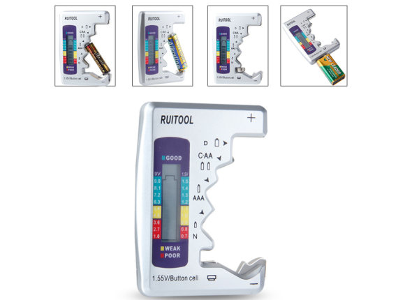 Universal Digital Battery Tester Lcd Aa Aaa 9V