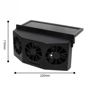 Car Portable Solar Energy Cooling Vent 3 Fans