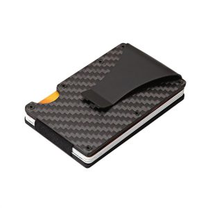 Carbon Fiber Rfid Anti-Magnetic Card Holder Wallet