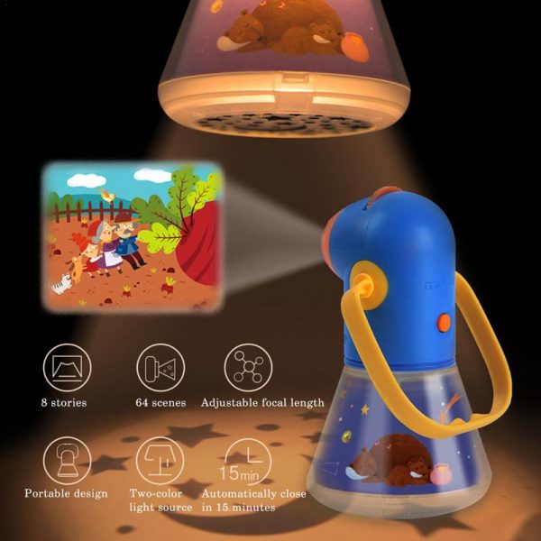 Children Night Lamp Multifunction Story Projector Kids Early Education