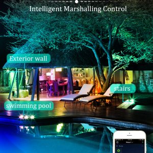 Wifi Smart Waterproof Outdoor Courtyard Floodlight