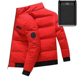 Windproof Cotton Padded Usb Heating Coat