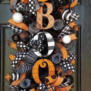 Halloween Swag Wreath Fall Wreath-