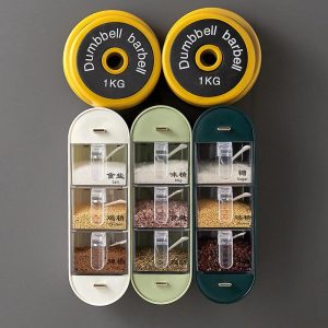 Visual Seasoning Storage Box With Spoon