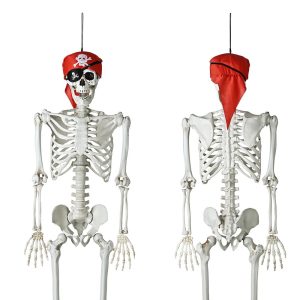 5.4Ft Posable Pirate Skeleton Outdoor Yard Decor