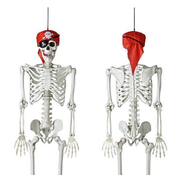 5.4Ft Posable Pirate Skeleton Outdoor Yard Decor