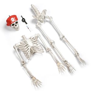 5.4Ft Posable Pirate Skeleton Outdoor Yard Decor