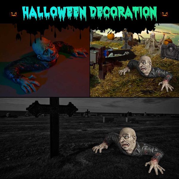 31x12x10in Halloween Prop Groundbreaker Graveyard Zombie