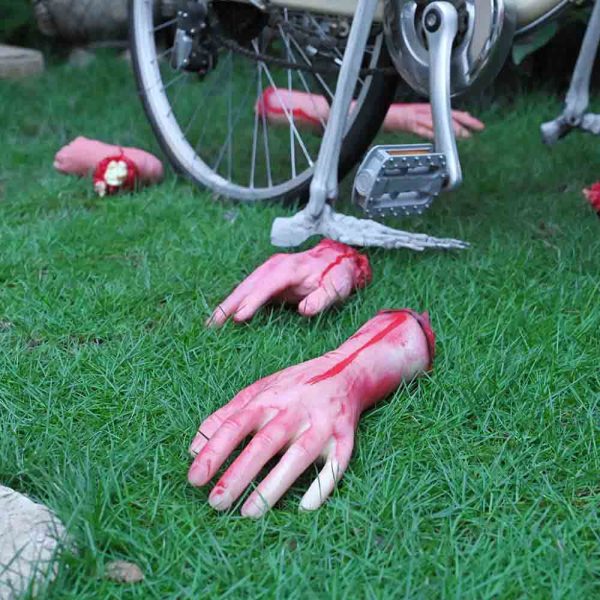 5pcs Scary Severed Hands Leg Foot Props Halloween Party Decor