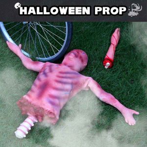 29x7x37in Halloween Props Hanging Torso Severed Skinned