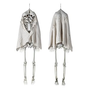 5.4Ft Halloween Decoration Twin Conjoined Skeleton Two Headed